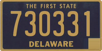 DE license plate 730331
