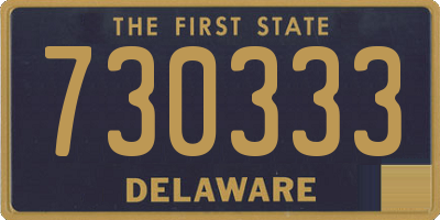 DE license plate 730333
