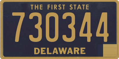 DE license plate 730344