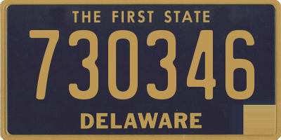 DE license plate 730346