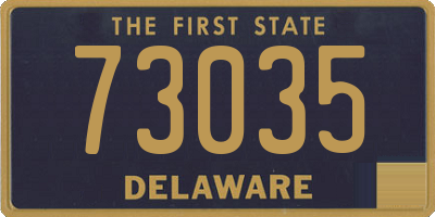DE license plate 73035