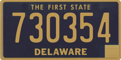 DE license plate 730354