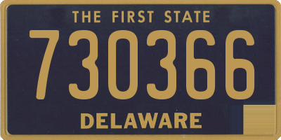 DE license plate 730366