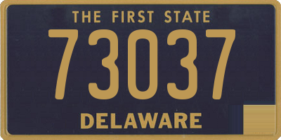 DE license plate 73037