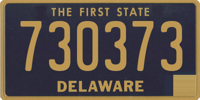 DE license plate 730373
