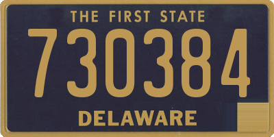 DE license plate 730384