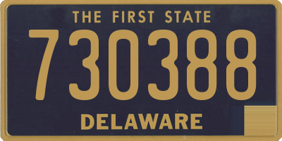DE license plate 730388