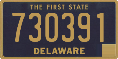 DE license plate 730391