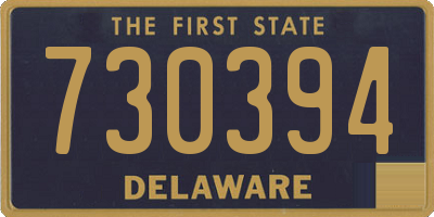 DE license plate 730394