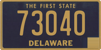 DE license plate 73040