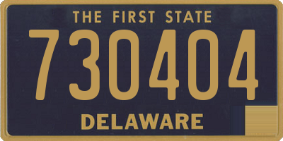 DE license plate 730404