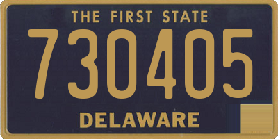 DE license plate 730405