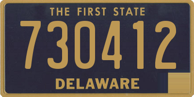 DE license plate 730412