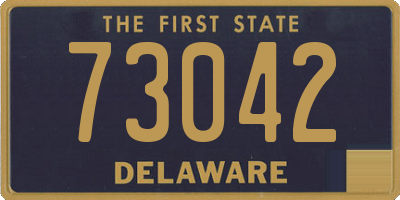 DE license plate 73042
