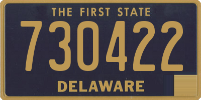 DE license plate 730422
