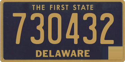 DE license plate 730432