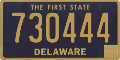 DE license plate 730444