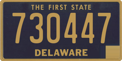 DE license plate 730447
