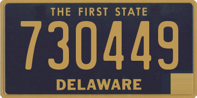 DE license plate 730449