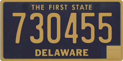 DE license plate 730455