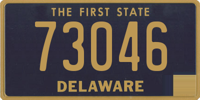 DE license plate 73046