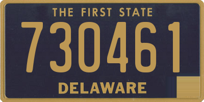 DE license plate 730461