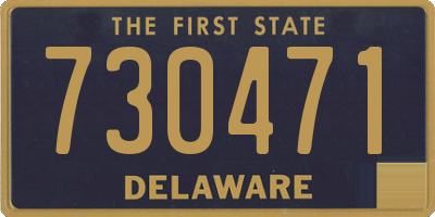 DE license plate 730471