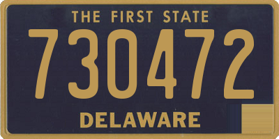 DE license plate 730472