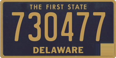 DE license plate 730477