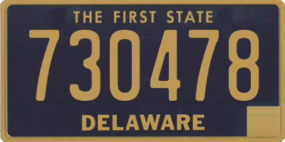 DE license plate 730478