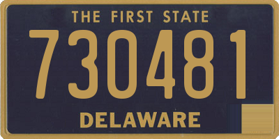 DE license plate 730481