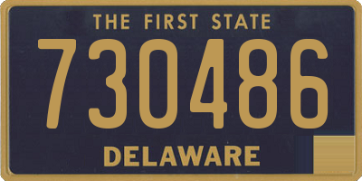 DE license plate 730486