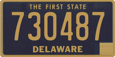 DE license plate 730487