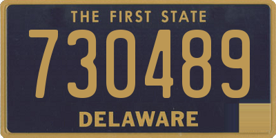 DE license plate 730489