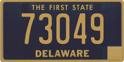DE license plate 73049