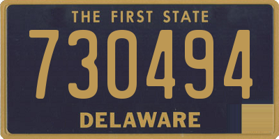 DE license plate 730494