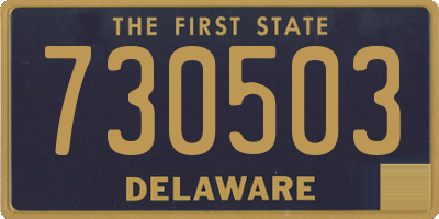 DE license plate 730503