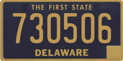 DE license plate 730506