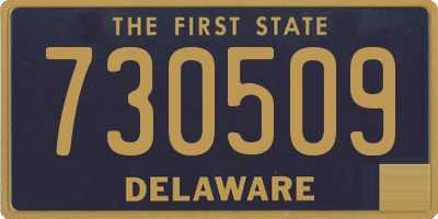 DE license plate 730509