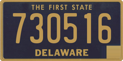 DE license plate 730516