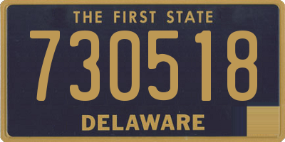 DE license plate 730518