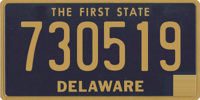 DE license plate 730519