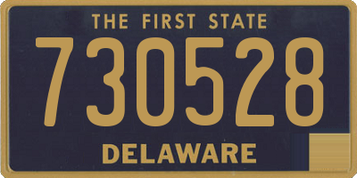 DE license plate 730528