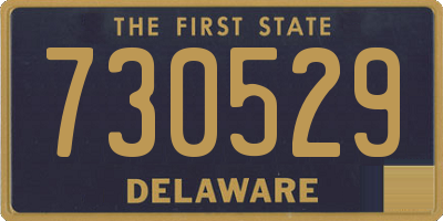 DE license plate 730529