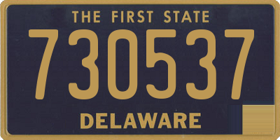 DE license plate 730537