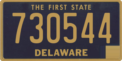 DE license plate 730544