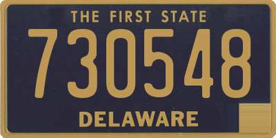 DE license plate 730548