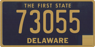 DE license plate 73055