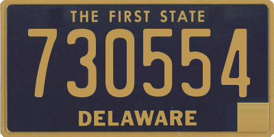 DE license plate 730554