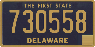 DE license plate 730558